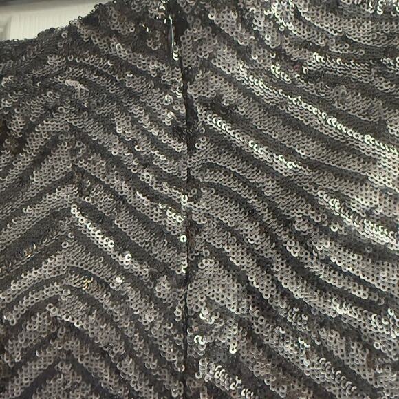 NWT IRO Saria Sequin Ruched fabric detail on side size 40 US 8 - Picture 7 of 10